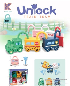 Anahtarcı 1-3 yaş çocuklar için tren takımı oyuncak erken eğitim bebek anahtar eşleştirme özelleştirme EN71 sertifikalı - Product Image 3