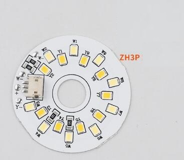 Chip luminoso tricolore bianco da 44 mm (terminale zh1.5)