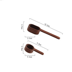 Nhà Máy Bán Hàng Trực Tiếp Gỗ Sồi 5G/8G/10G Đo Muỗng Ngắn Xử Lý Óc Chó Bằng Gỗ Cà Phê Bột Đậu Muỗng Gia Vị Thìa - Product Image 6
