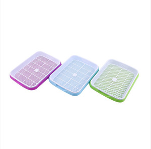 <strong>Easy</strong> Return Plastic Seed Sprouter Trays, BPA Free Green Germination Tray, Reusable Nursery Seedling <strong>Sprouting</strong> Tray