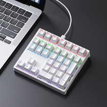 Nuevo teclado numérico mecánico intercambiable en caliente, Mini teclado de 34 teclas, teclas direccionales, cajero financiero multimedia - Product Image 2