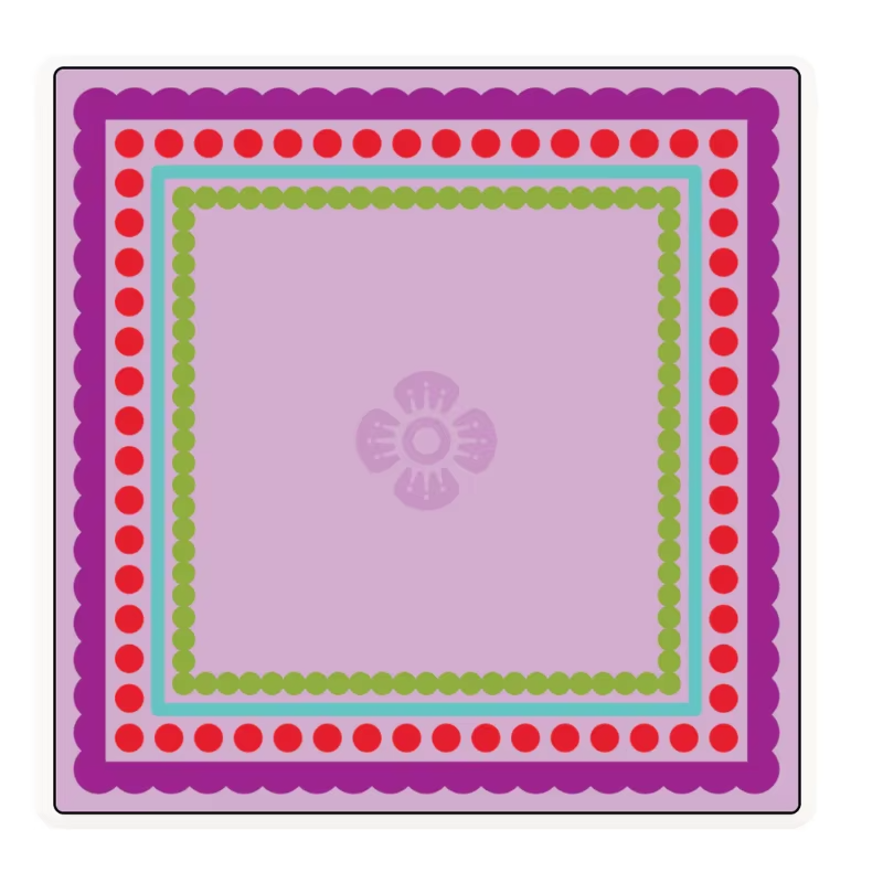 tapis de fleurs rose-violet