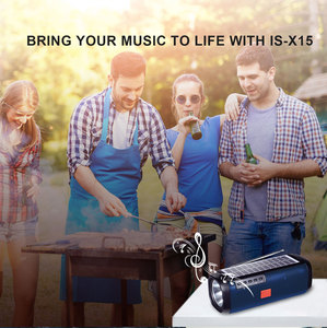 IS-X15 Mini Portable Home Solar Panel Power Music Bt Speaker <strong>System</strong> Off Grid Dc Energy <strong>System</strong> Light Kit With Radio - Product Image 5