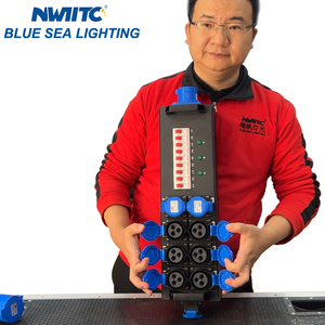 Portable Mini Power Distributor 9 Road Waterproof 16A <strong>Output</strong> &amp; 16A 3pin <strong>Input</strong> for Various Applications - Product Image 1