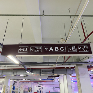Sản xuất nhôm cong ngoài trời miễn phí đứng signage <span class=keywords><strong>LED</strong></span> chiếu sáng wayfinding Directional pylon Đăng - Product Image 6