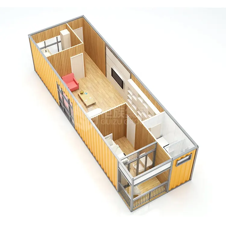 Struttura prefabbricata di lusso su ordinazione del contenitore modulare della casa prefabbricata che costruisce il contenitore residenziale di 20ft 40ft