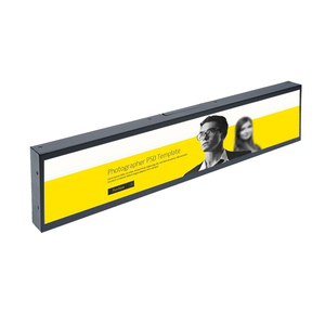 Portworld 37 ''LED reklam RK3288 1920*360 dokunmatik PC streç ekran 700cd/m2 LCD asansör kullanımı SDK fonksiyonu ile görüntüler - Product Image 5