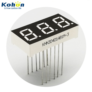 Blu 7 segmento Display a LED di piccole dimensioni 0.4 pollici 3 cifre con perni lunghi - Product Image 1