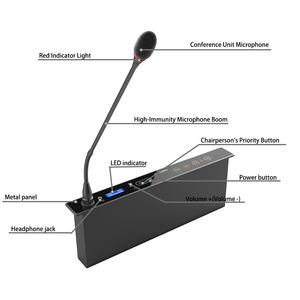 Professional Wired Microphone <strong>System</strong> Embedded Conference <strong>Unit</strong> With Sign-in Voting - Product Image 1