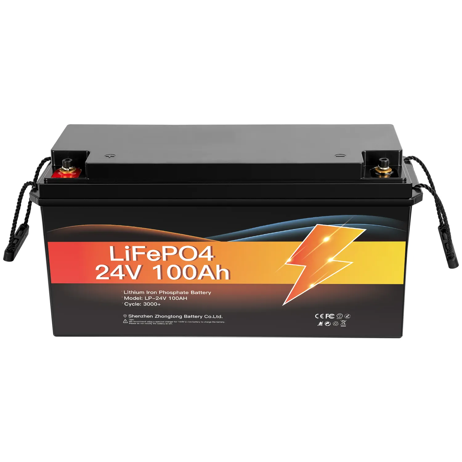 ZTGF 에너지 저장 전원 공급 장치 리튬 이온 배터리 태양 전지 어레이 24V 100Ah Lifepo4 배터리 팩