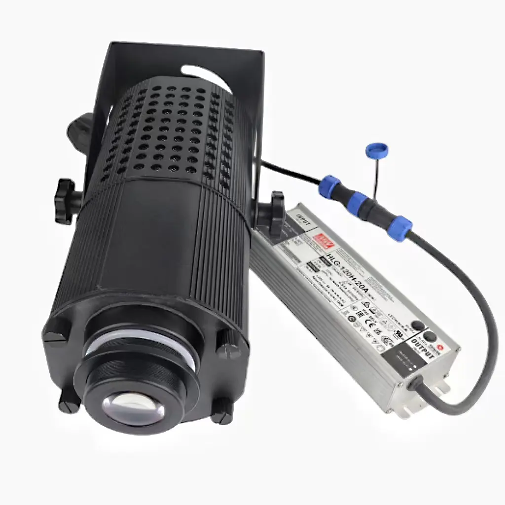 100 Вт водонепроницаемый наружный Ip65 Hd вращающийся рекламный светодиодный проектор с логотипом Gobo лазерный проектор с логотипом на открытом воздухе