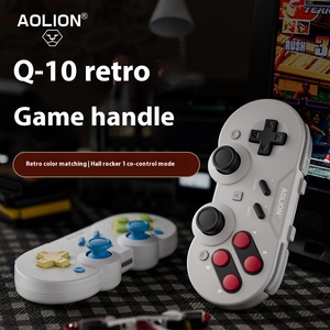 Aolion เกมแพดย้อนยุคพร้อมที่จับ Switch2สีแดงและสีขาวสำหรับด้ามจับ BT ย้อนยุคสำหรับพีซีและสาย - Product Image 2
