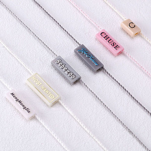 Latest Style Customizable Printed Logo &amp; Brand Name Hang <strong>Tag</strong> <strong>Strings</strong> Embossed Multi Color Hang <strong>Tag</strong> <strong>Strings</strong> - Product Image 2