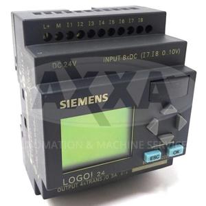 Controllo logico Plc nuovo e originale con Display 6 ed10521cc000ba3 24VDC LOGO24 6 ed10521cc000 Controller di programmazione PLC - Product Image 1