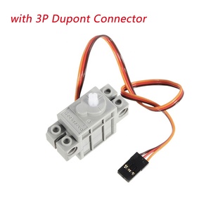 Серводвигатель Geekservo сервопривод серого цвета с проводом для Micro:bit Smart Car 3P Dupont или PH2.0-3P соединительный кабель, 3-5 В, 270 градусов