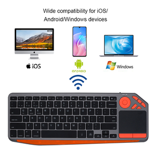 Nuevo diseño apariencia única retroiluminación multicolor ajustable teclado inalámbrico Bluetooth para Smart TV - Product Image 3