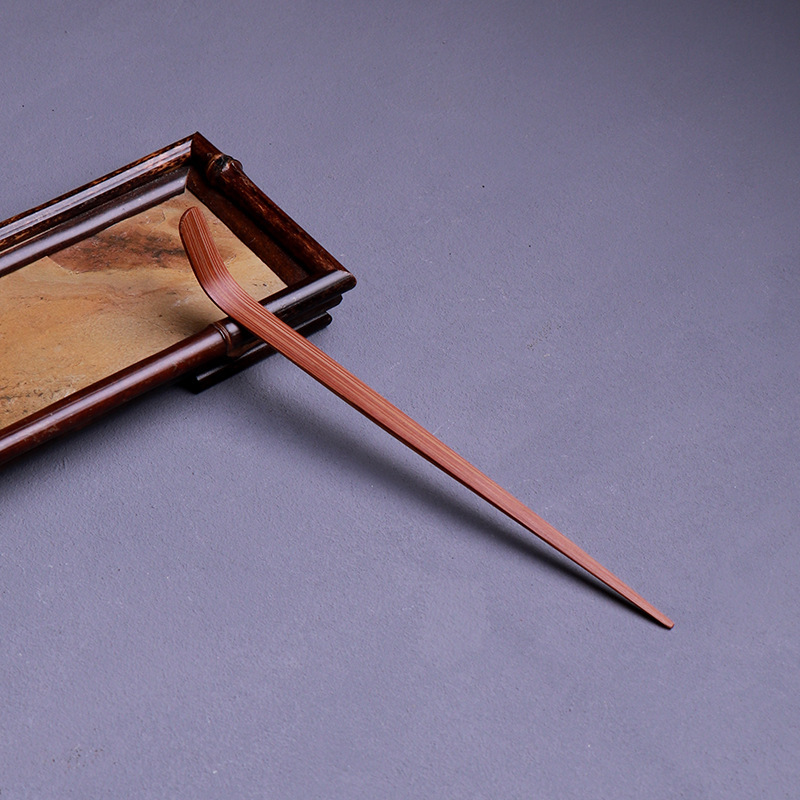 Carbonized plain tea needles and tea picks