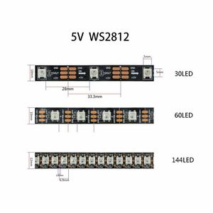 5V/12V WS2812 13 WS2812 LED şerit çift sinyal 5050 RGBIC bireysel adresli 1-5M - Product Image 5