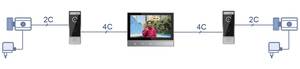 Best-Offer D104+M01 CVBS 7&quot; Inch Screen <strong>Analog</strong> High Resolution Fast Viewing Touch Button Video Door Phone Villa <strong>Intercom</strong> <strong>System</strong>