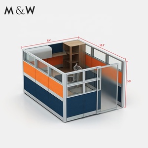 M & W Mỹ Ngân Hàng Dự Án Bảng Vòng Phân Vùng Modular Đồ Nội Thất L Hình Dạng Văn Phòng Tủ - Product Image 6