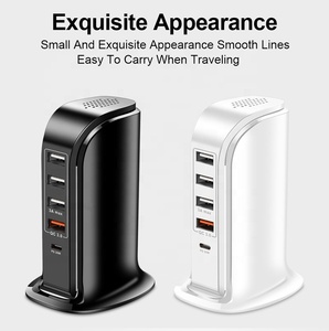 5-Port çoklu cihaz şarj standı istasyonu hızlı şarj USB manyetik telefon şarj standı Apple iPhone iPad Android için - Product Image 2
