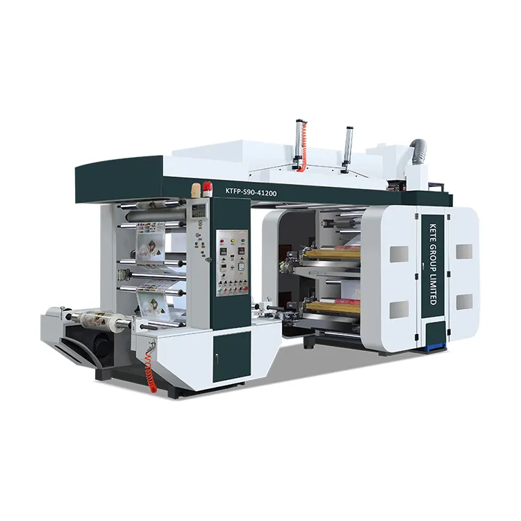 Máquina de impresión flexográfica de 4 colores, lista de precios, máquina de impresión flexográfica UV para rollo a rollo, prensa de impresión flexográfica de papel de película plástica