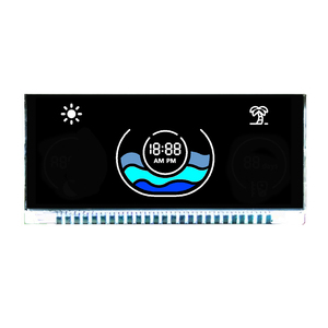 Custom VA 7 display lcd segmento Bianco Sul display LCD Nero con Pin di connessione - Product Image 2