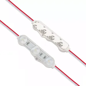 ไฟ LED 3โมดูลไฟ LED 12V24V DC 1.5W 20ชิ้นต่อสตริงสำหรับโฆษณา Lightbox ไฟ LED โมดูล LED