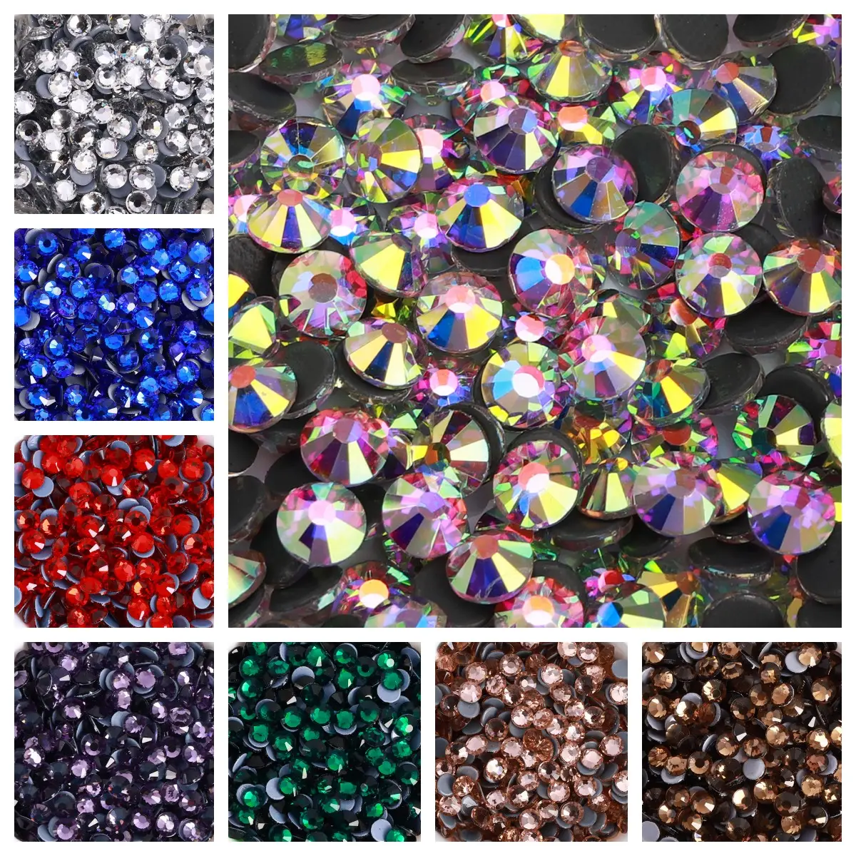 Factory High Quality Crystal Rhinestones Hotfix Flat Back Glass Cristal Diamond Rhinestone Wholesale for Clothes Accessories