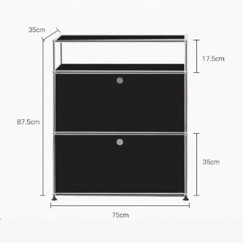 Black single cabinet b1