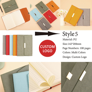 Customizable Logo Small Batch Business <strong>Notebook</strong> Soft Leather Composition Book With Thickened Fabric Cover Office Conference Use - Product Image 6