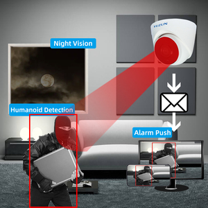 Yuzun กล้องโดม4MP ไร้สาย Wi-Fi IP ไร้สายในร่มกล้องตรวจจับมนุษย์แบบปลั๊กแอนด์เพลย์ขนาดเล็กกล้อง H.265 WiFi ipcamera - Product Image 3