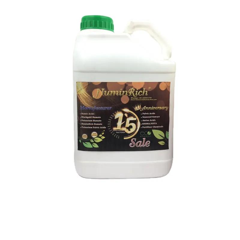 "HuminRich" 식물 성장 유기 비료 Humic Acid + 액체 Npk 비료 가속