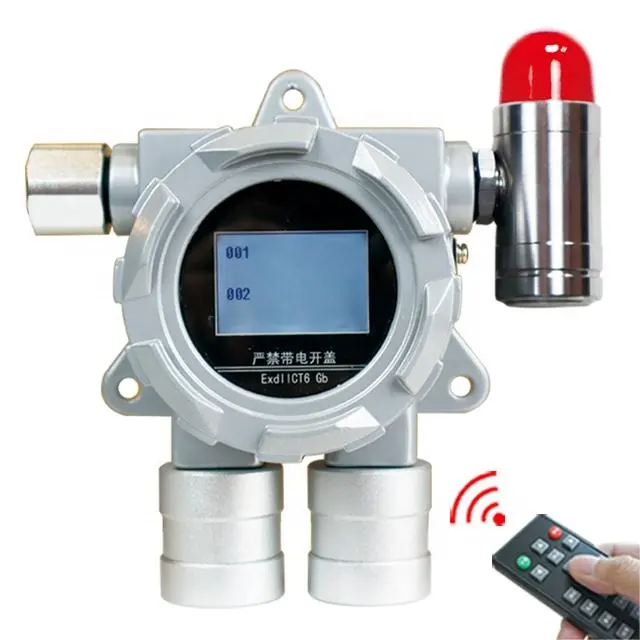 Лидер продаж, фиксированный детектор утечки газа, фиксированный Детектор токсичных и горючих газов SF6 O2, промышленный чувствительный монитор газовой сигнализации 2 в 1