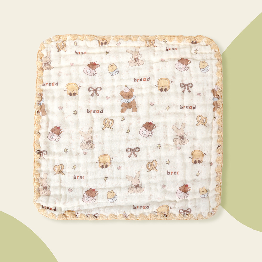 Six layers 3030 square towel breakfast time