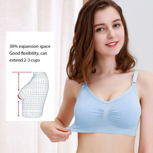 Alta calidad cómodo inalámbrico hebilla frontal embarazo lactancia maternidad enfermería sujetador ropa interior para madre