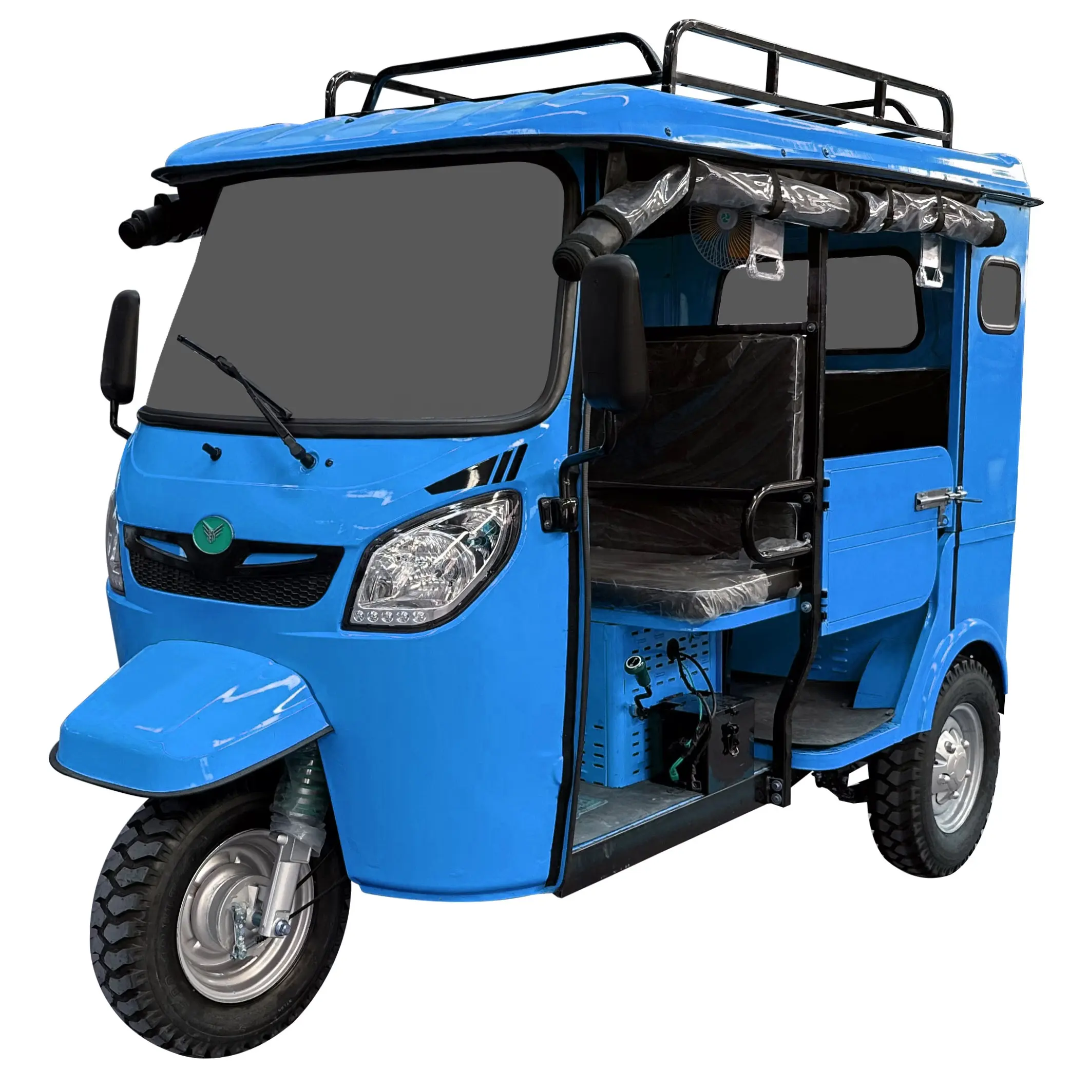 9 Sitze Bajaj Elektro Dreirad Bajaj Auto Taxi 5000W Elektro Tuktuk Zu verkaufen