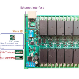 R4D5E32 32Ch 20A Hochstrom-Ethernet/RS485 Relais-Modul RJ45 LAN WAN Netzwerk-Port TCP/IP Modbus Slave 12V 24V PLC IO Board