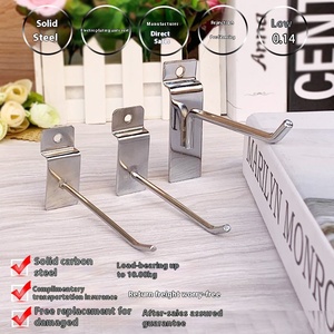 Nhà Máy <span class=keywords><strong>slatwall</strong></span> phụ kiện đá phiến tường kệ Chân đế treo Công cụ <span class=keywords><strong>slatwall</strong></span> móc hiển thị móc - Product Image 4