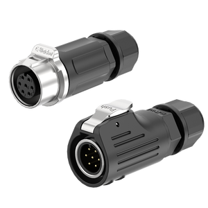 E-weichat LP12 7pin IP67 Nam + Nữ công nghiệp cung cấp tín hiệu không thấm nước cắm ổ cắm kết nối EW-LP12-7P - Product Image 4