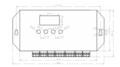 Уличная Светодиодная лампа DMX 512 модель контроллера 502 режим управления DMX 512 используется контроль - Product Image 6