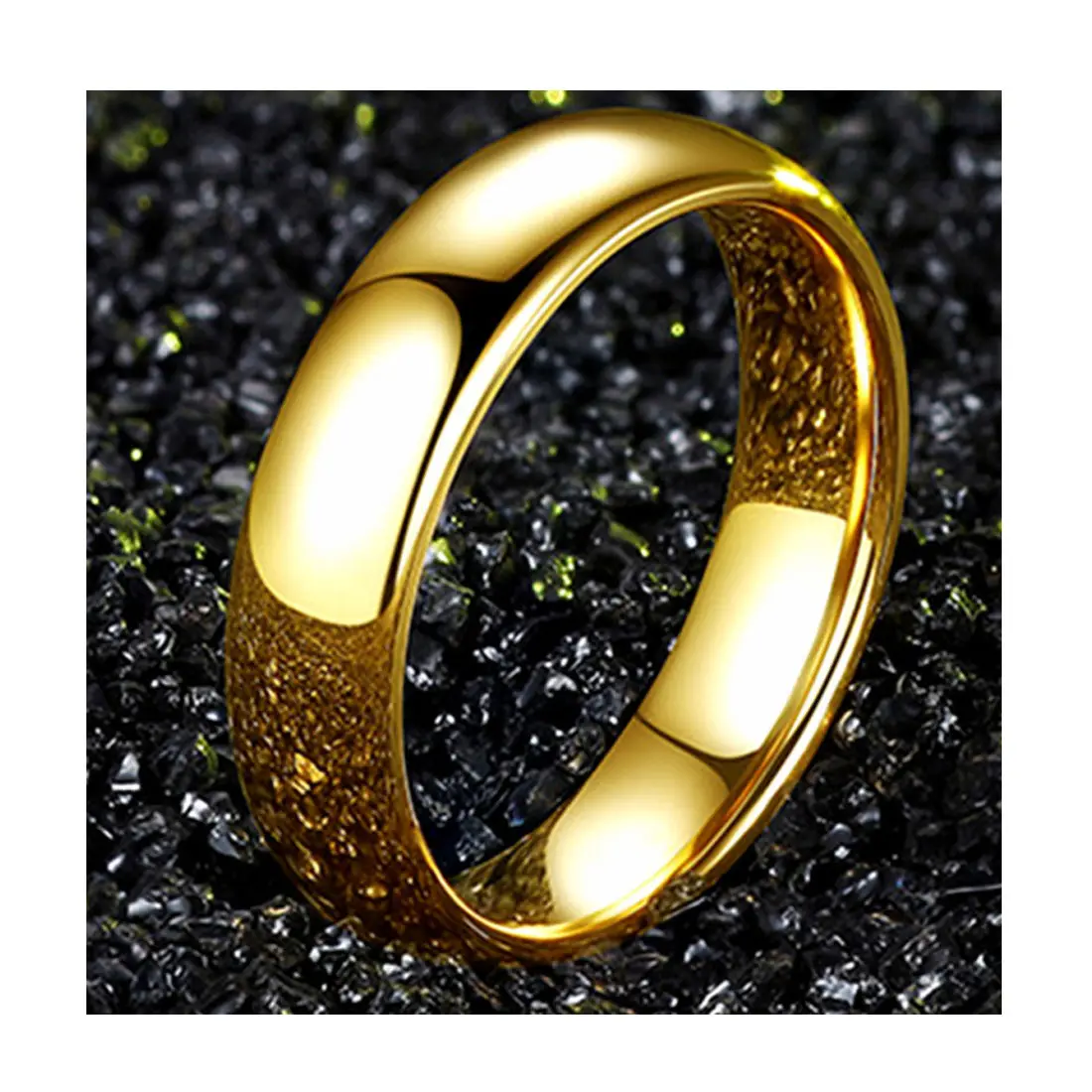 3mm 4mm 5mm 6mm 7mm 8mm 10mm gold Tungsten Rings for Men Women Engagement Wedding Bands Domed Polished Comfort Fit