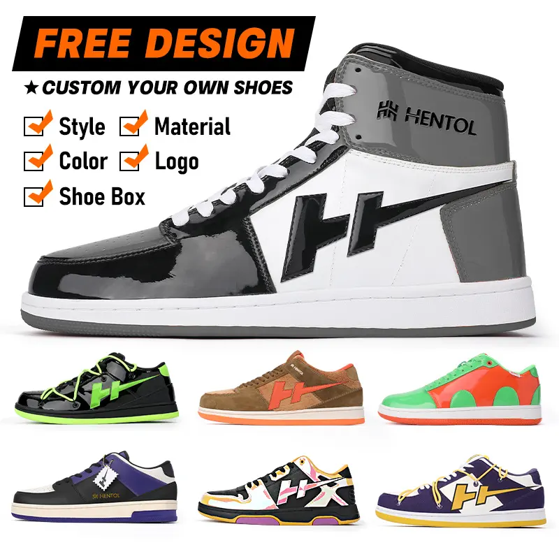 Fábrica de diseño personalizado al por mayor de alta calidad de cuero genuino bajo los hombres zapatos de baloncesto zapatos personalizados Aj Low hombres