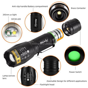 Alonefire X015 2 в 1 T20 + УФ 395nm светодиодный фонарик Ультрафиолетовый детектор мочи домашних животных с пятна волокна руды и железными скорпионами функция масштабирования фонарь - Product Image 2