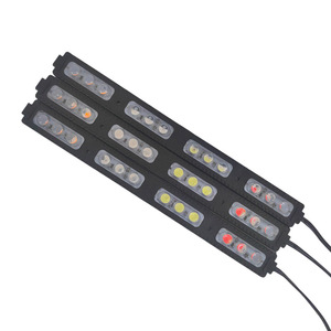 源工厂DC12V/24v发光二极管12灯红色蓝色闪光模块注塑塑料警示灯，用于卡车摩托车信号高 - Product Image 5