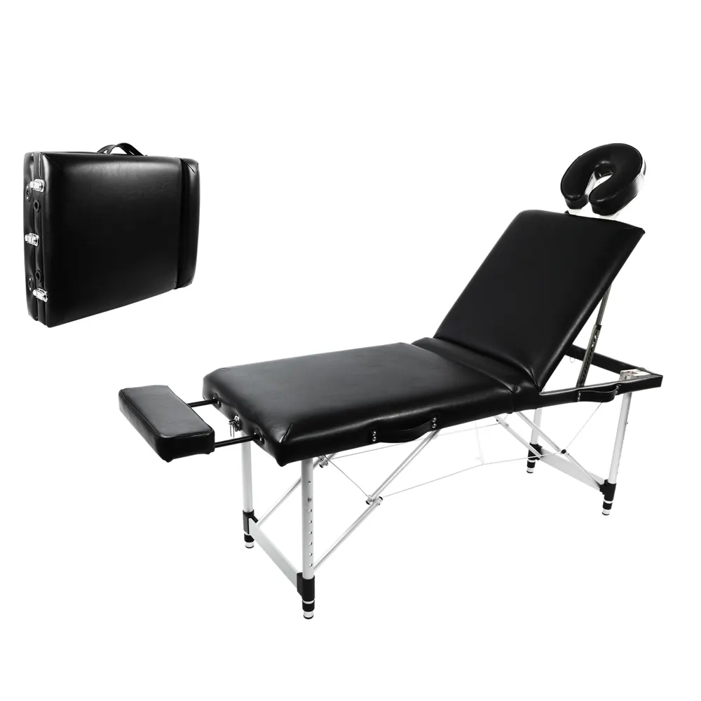 Wholesale PU foldable massage tables mini portable tattoo table with carrying bag