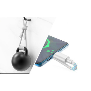 USB C至USB C充电电缆C型快速充电器线PD线1m 2m白色