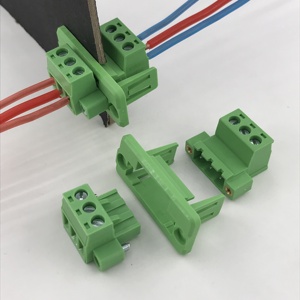 XINKE 3路5.08间距穿墙插件接线端子与面板插头快速连接 - Product Image 2