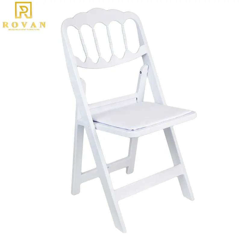 Où acheter des chaises pliantes en vrac Chaises napoléon cible en plastique résine pp blanc Chaises pliantes d'occasion pour la location de mariage et d'événement