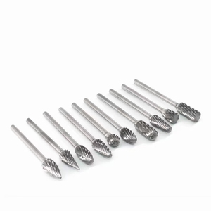 10pcs碳化钨去毛刺研磨钻头套装双切割，带锡涂层，与旋转工具兼容，OEM可定制 - Product Image 5